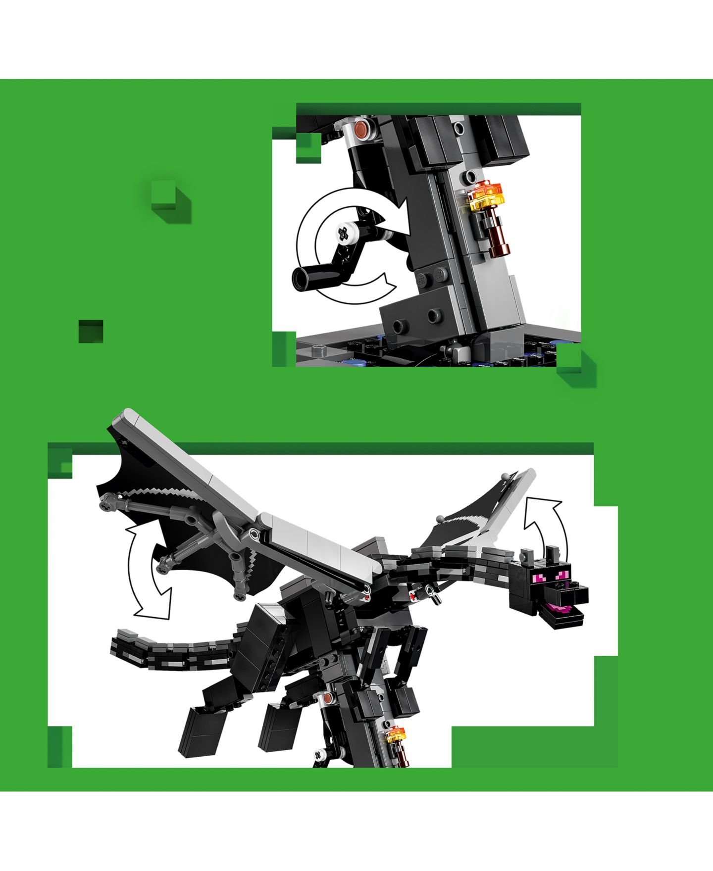 Детские конструкторы LEGO® Minecraft The Ender Dragon Building Toy 21595, 710 Pieces — фото 3