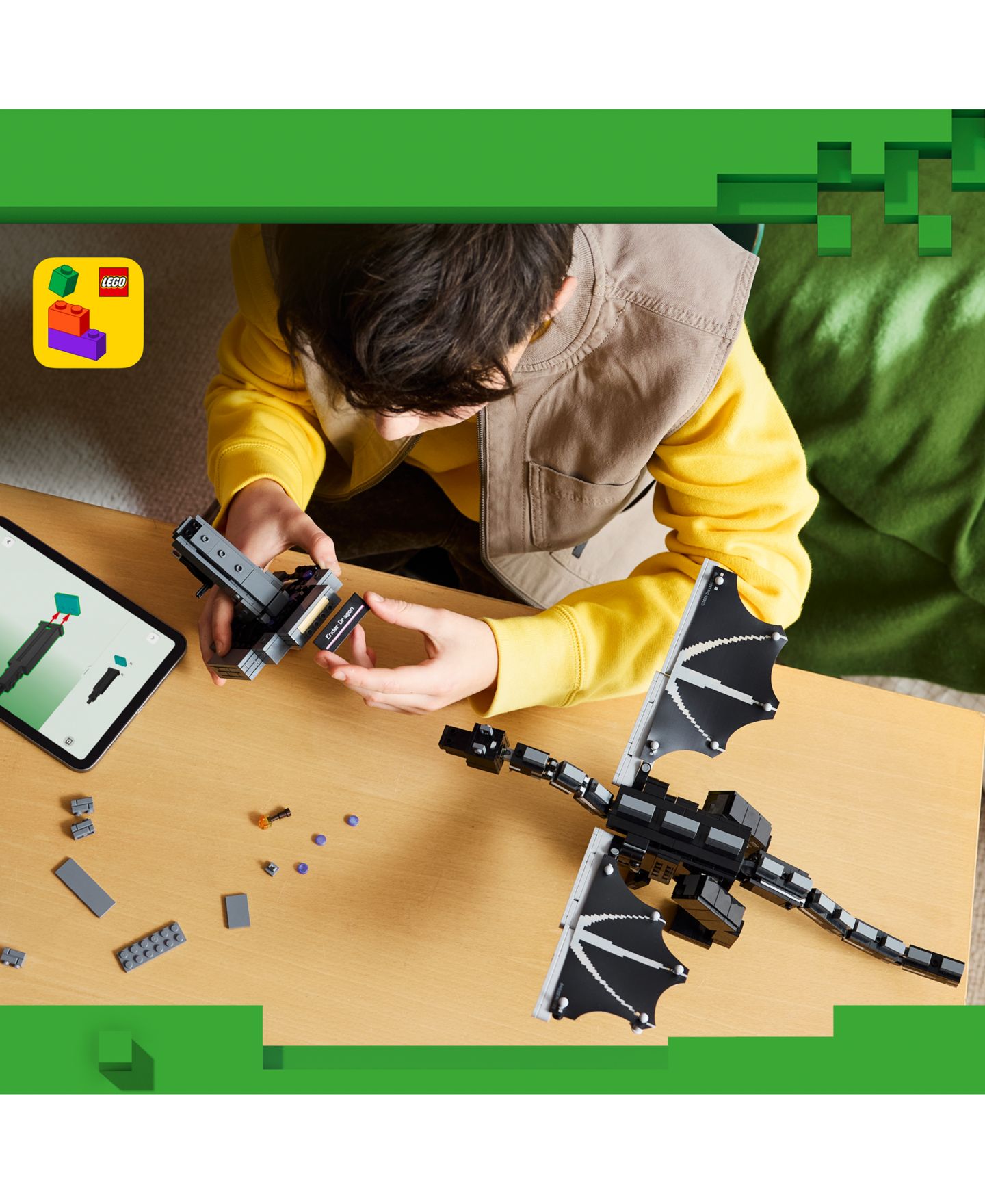 Детские конструкторы LEGO® Minecraft The Ender Dragon Building Toy 21595, 710 Pieces — фото 6