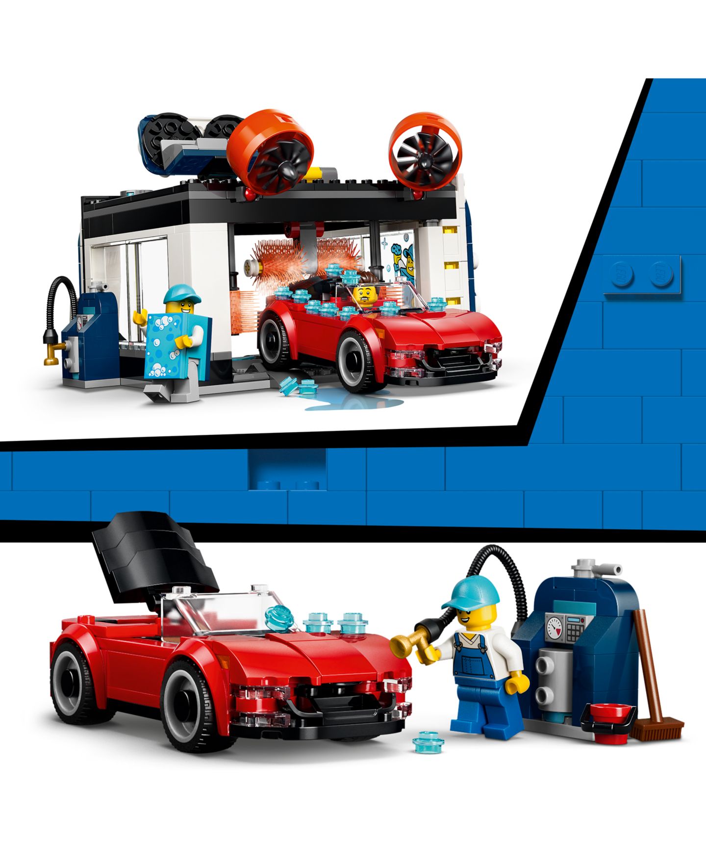 Детские конструкторы LEGO® City Drive-Through Car Wash Toy 60497, 583 Pieces — фото 5