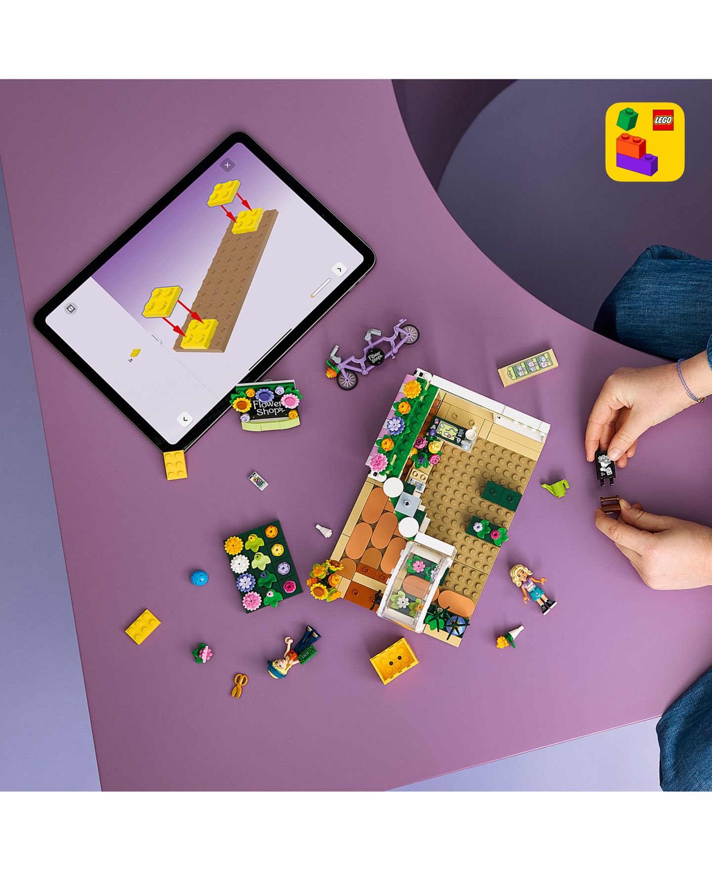 Детские конструкторы LEGO Friends Creative Flower Shop Playset 42693, 377 Pieces — фото 6