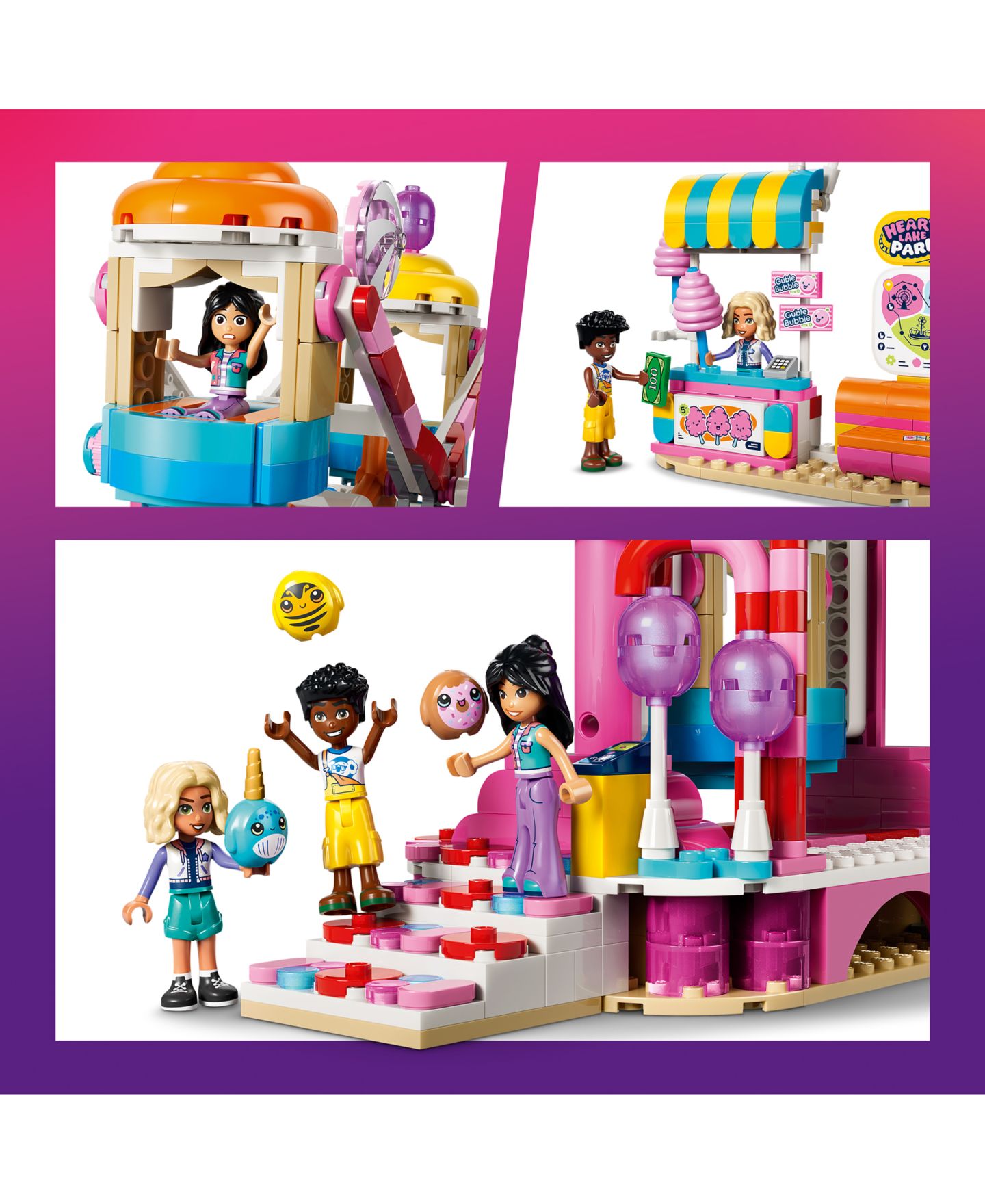 Детские конструкторы LEGO® Friends Candy Cupcake Ferris Wheel 42700, 602 Pieces — фото 4