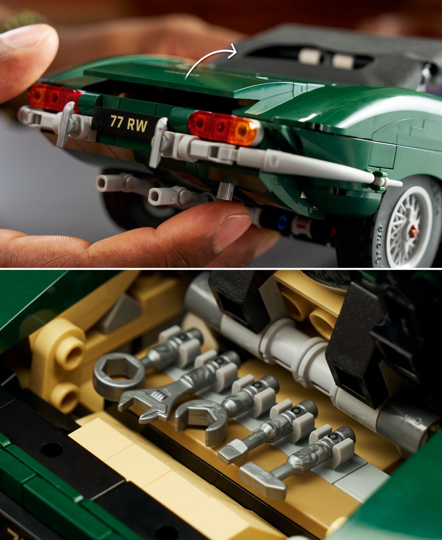 Детский конструктор LEGO® Icons Jaguar E-Type Building Set 11381, 1673 Pieces — фото 7