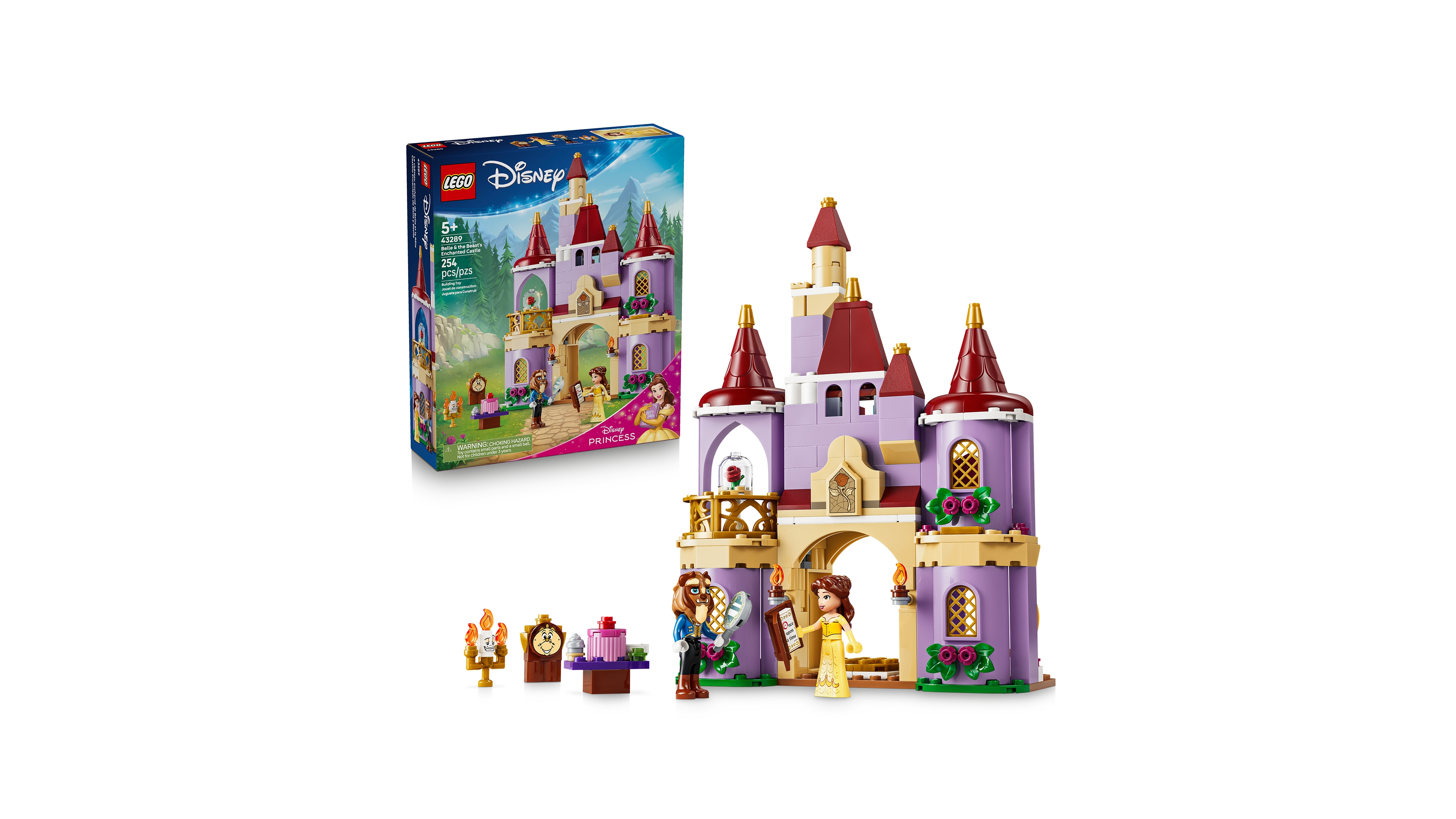 Lego Disney Princess Belle the Beast's Enchanted Castle 43289 254-Piece Building Set, Ages 5+
