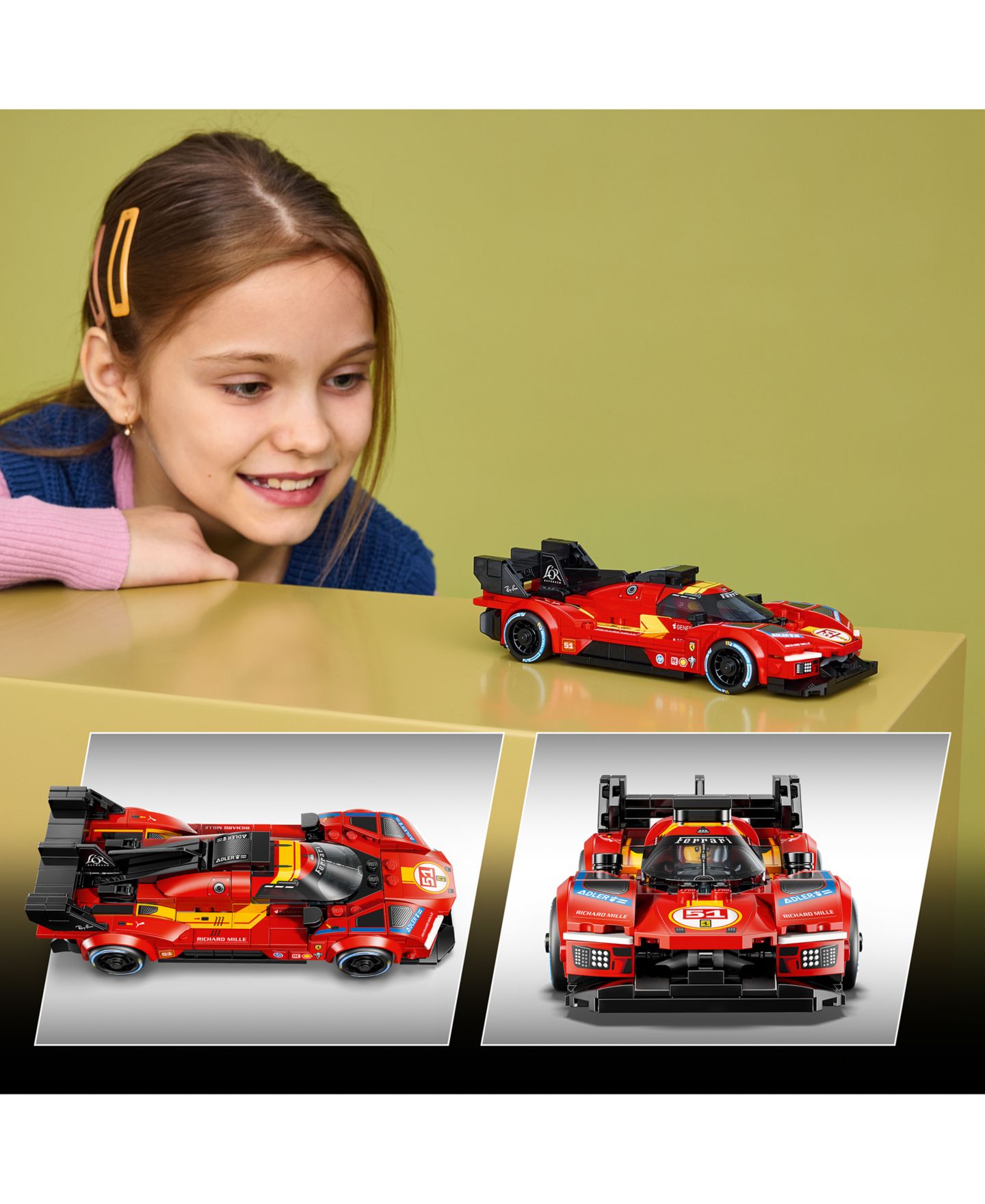 Детские конструкторы LEGO® Speed Champions Ferrari 499P Toy Car 77261, 329 Pieces — фото 3