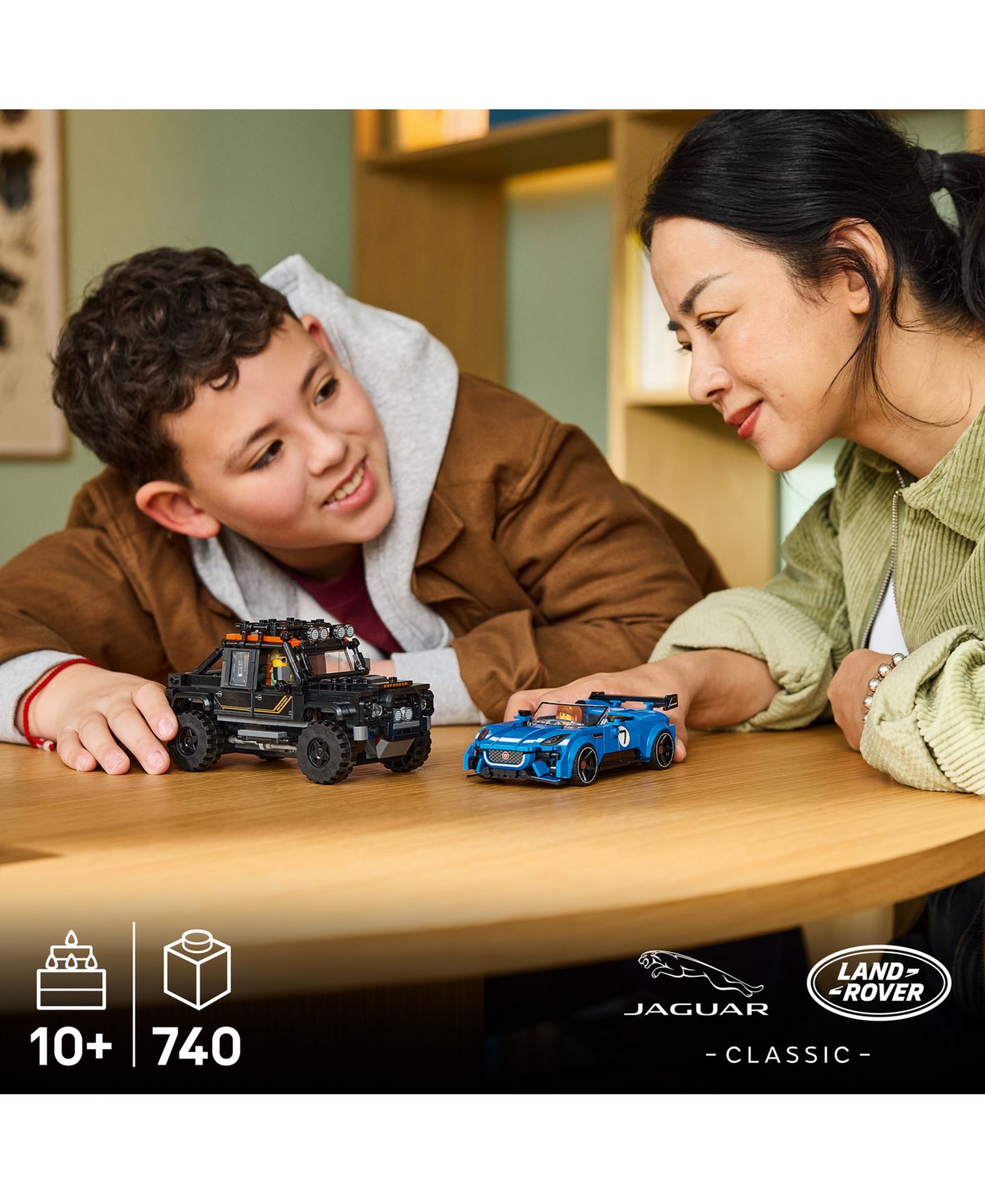 Детские конструкторы LEGO® Speed Champions Jaguar Project 7 Land Rover Defender 77264, 740 Pieces — фото 4