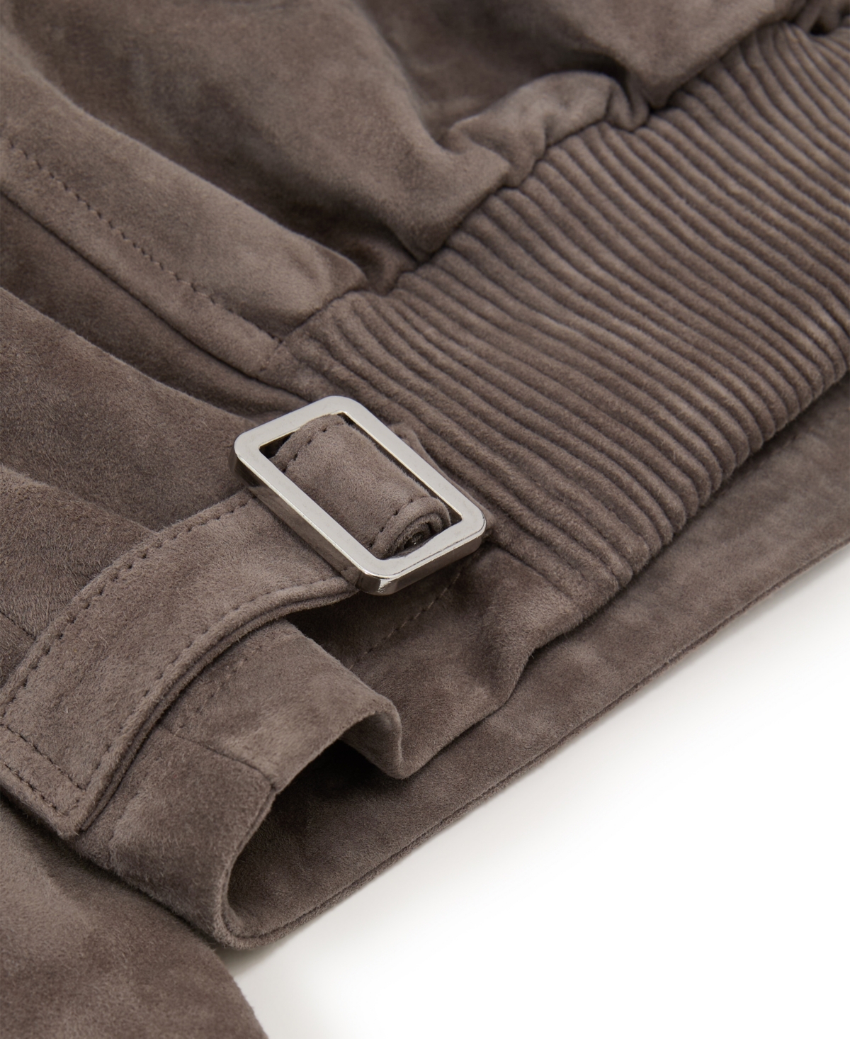 Reiss Women's Suede Zip-Through Moto Jacket