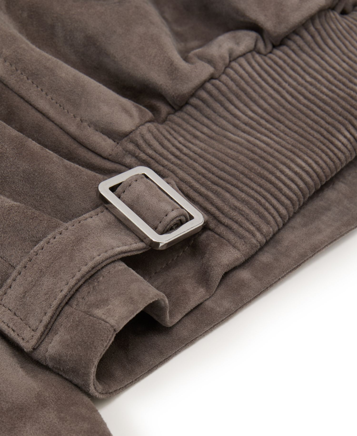 Women's Suede Zip-Through Moto Jacket
