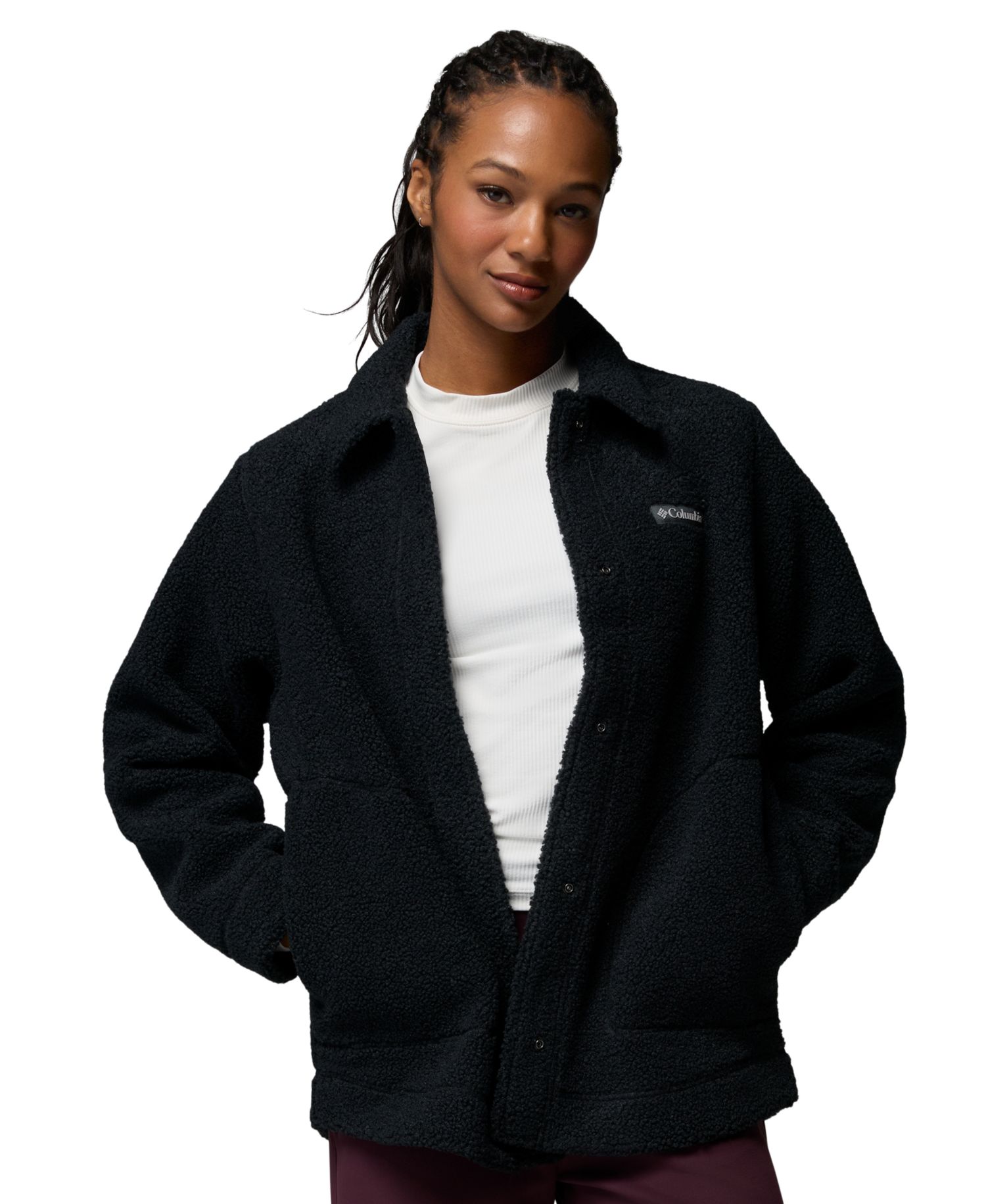 Women's Panorama Insulated Sherpa-Fleece Long-Sleeve Shirt Jacket