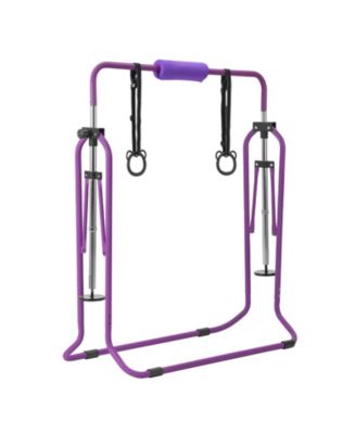Kids Folding Gymnastic Kip Bar Adjustable 36-52 in Height 140 lbs Capacity for Ages 3-8