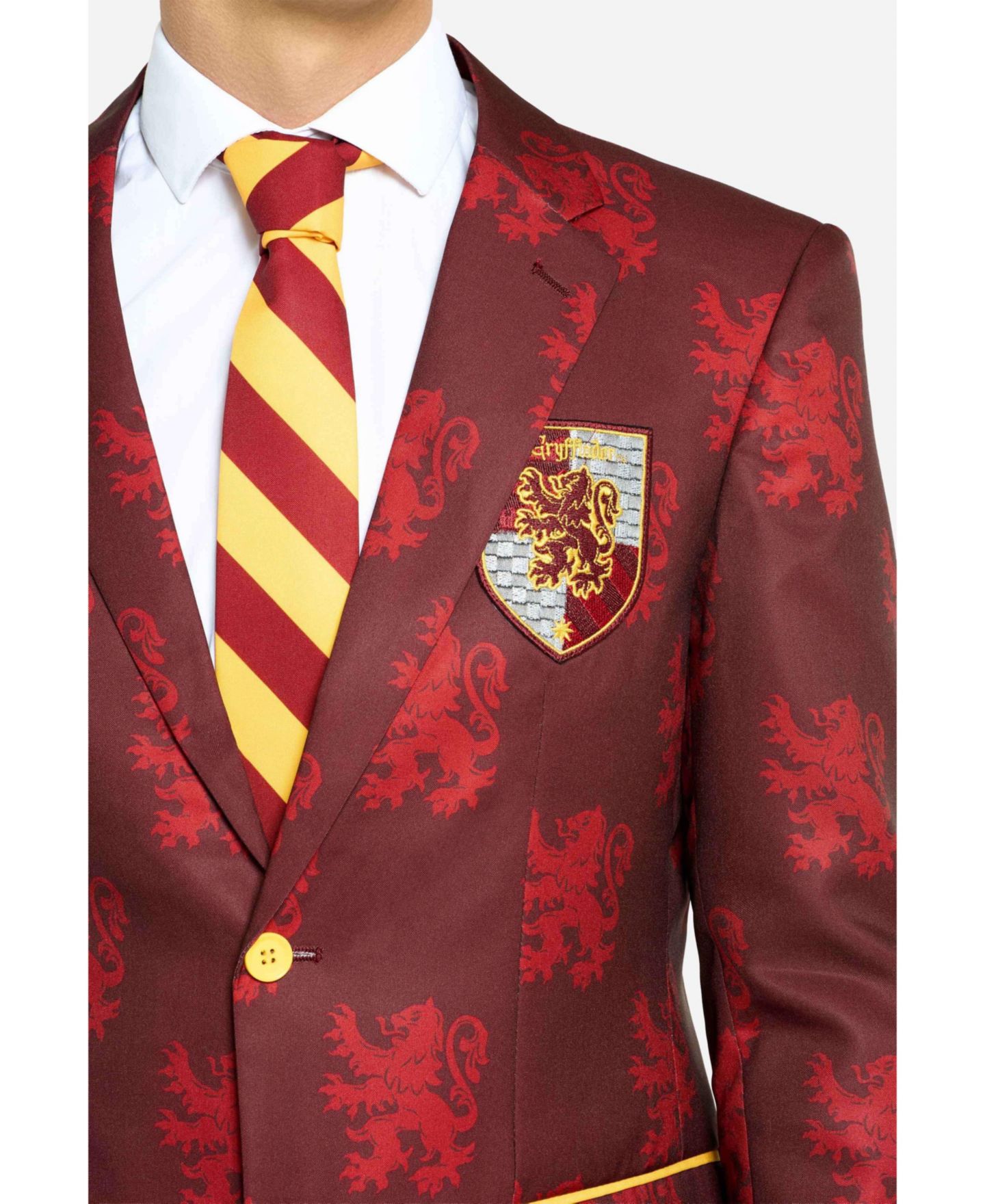 Мужские брюки OppoSuits Harry Potter Premium Halloween Costume - House Gryffindor - Slim Fit Suit - Includes Blazer, Pants and Tie — фото 7