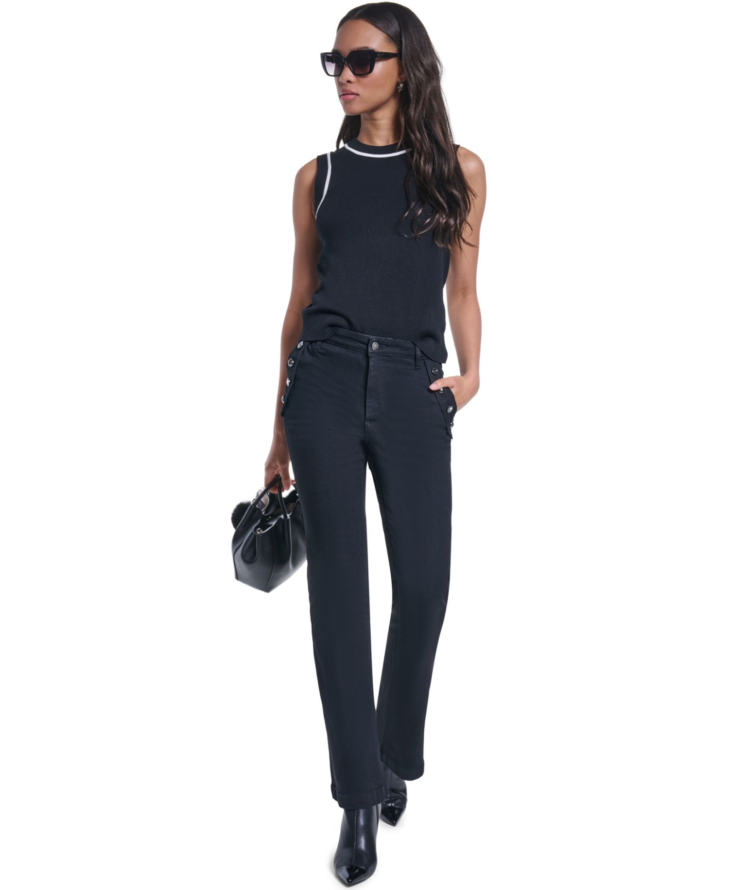 Women's Sailor Denim Flare High-Waisted Jeans