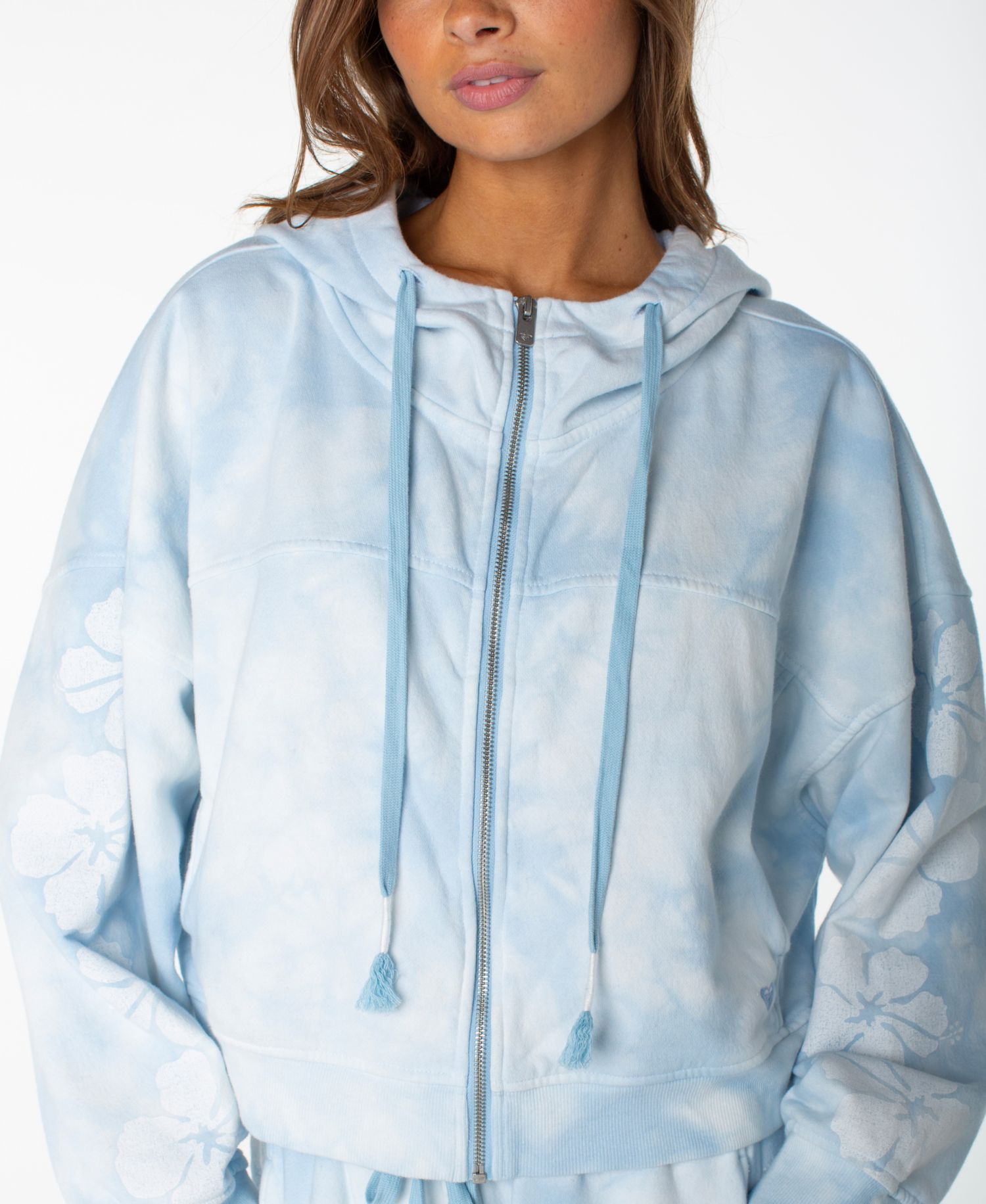 Women's Fringing Reefs Graphic Zip-Front Hoodie