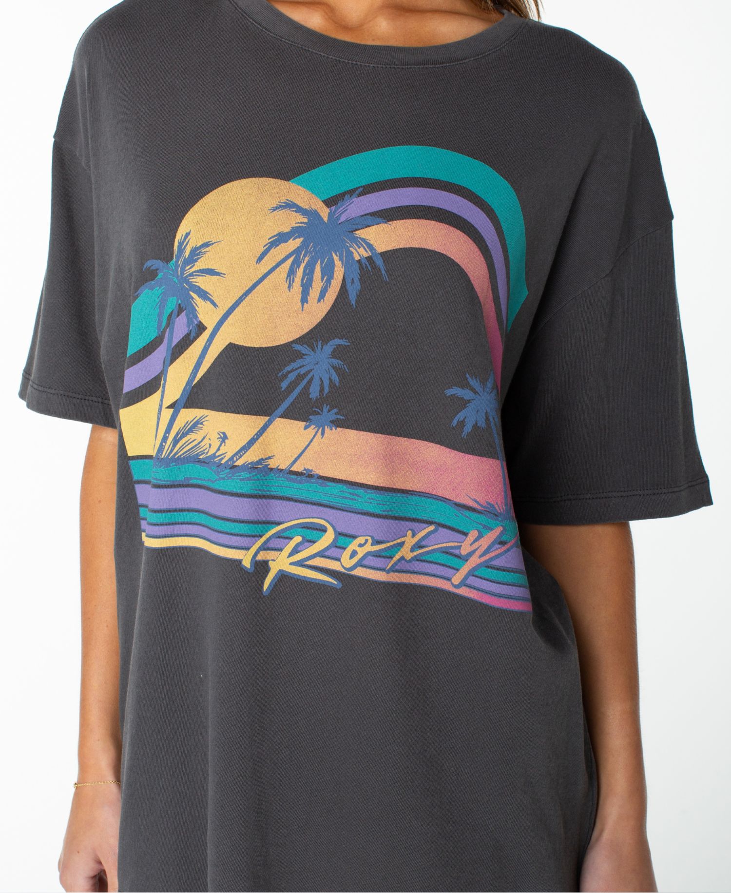 Women's Heatwave Graphic Oversized Drop-Shoulder T-Shirt