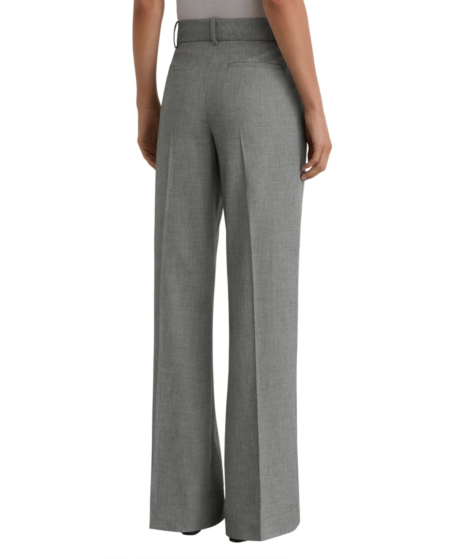 Women's Pintuck-Detail Flared Trousers