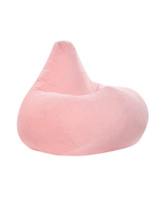 Adult Bean Bag Lazy Sofa Chair with Skin-Friendly Corduroy Cover and Sponge Filling