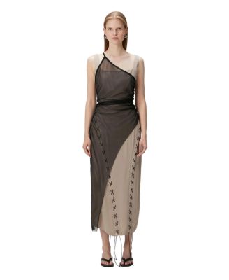 Women's Square-Neck Sleeveless Midi Dress