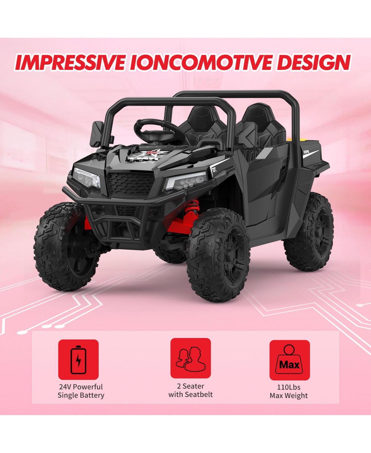 homfan Kids Ride-On Dump Truck, Realistic Electric Vehicle with Remote Control, Bed, Shovel, Key Start and Music, Safe Fun Toya