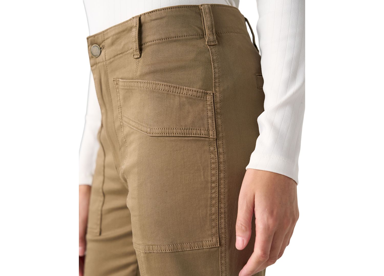 Petite Hannah Flare With Mini Patch Pockets High-Waist Pants