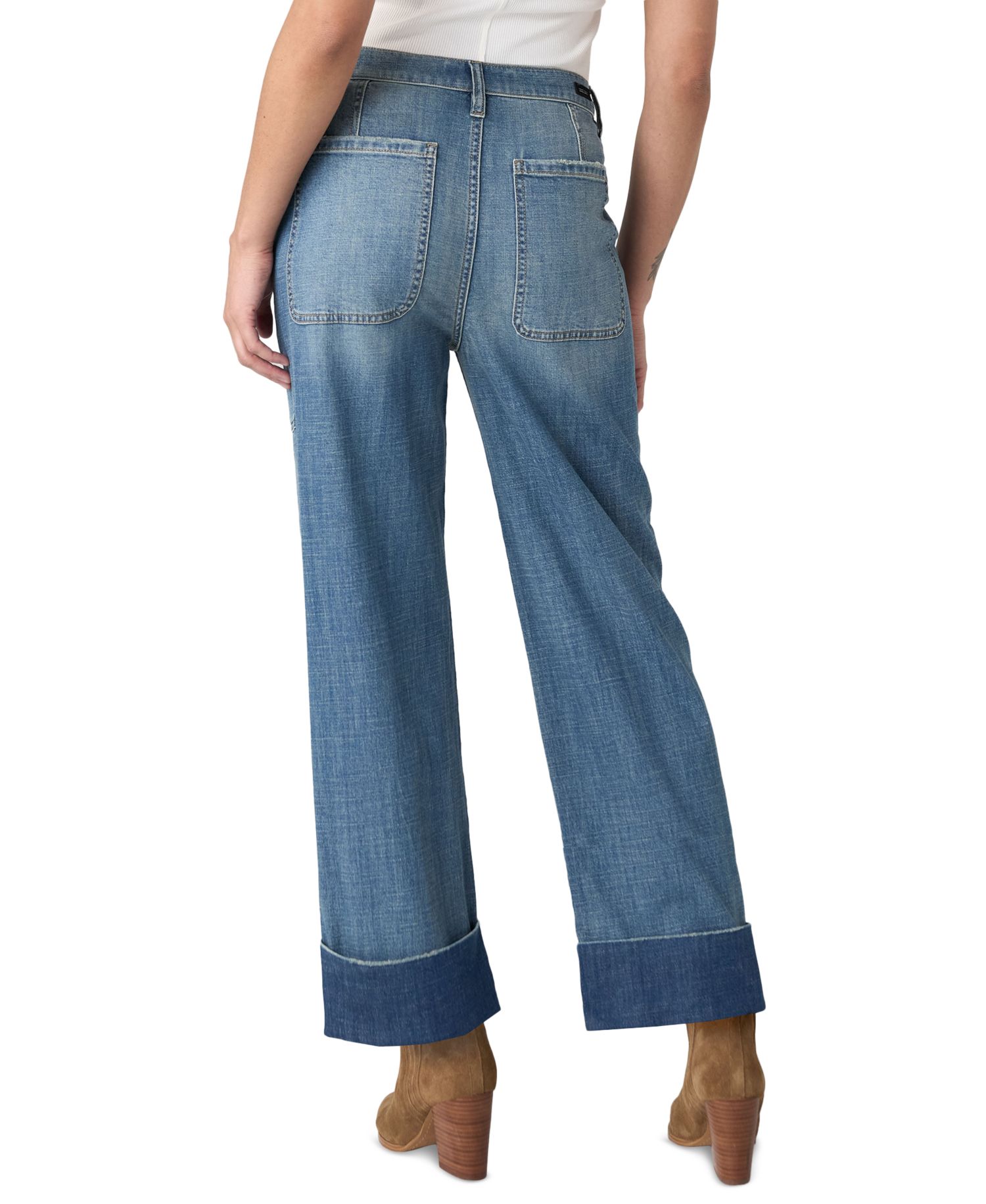 Petite High-Waisted Straight-Leg Relaxed Jeans