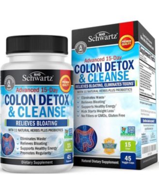  Colon Cleanse Supplement with Probiotic, Psyllium Husk, Flaxseed and Noni, 45 Capsules