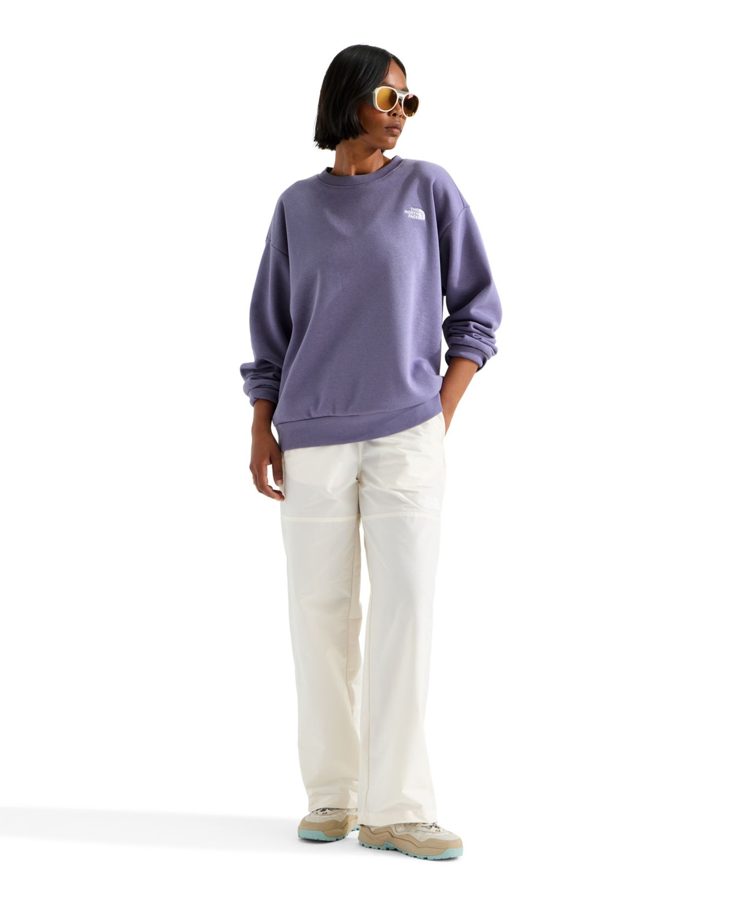 Женская толстовка The North Face Evolution Simple Dome Oversized Crewneck, цвет: Сливовый — фото 2