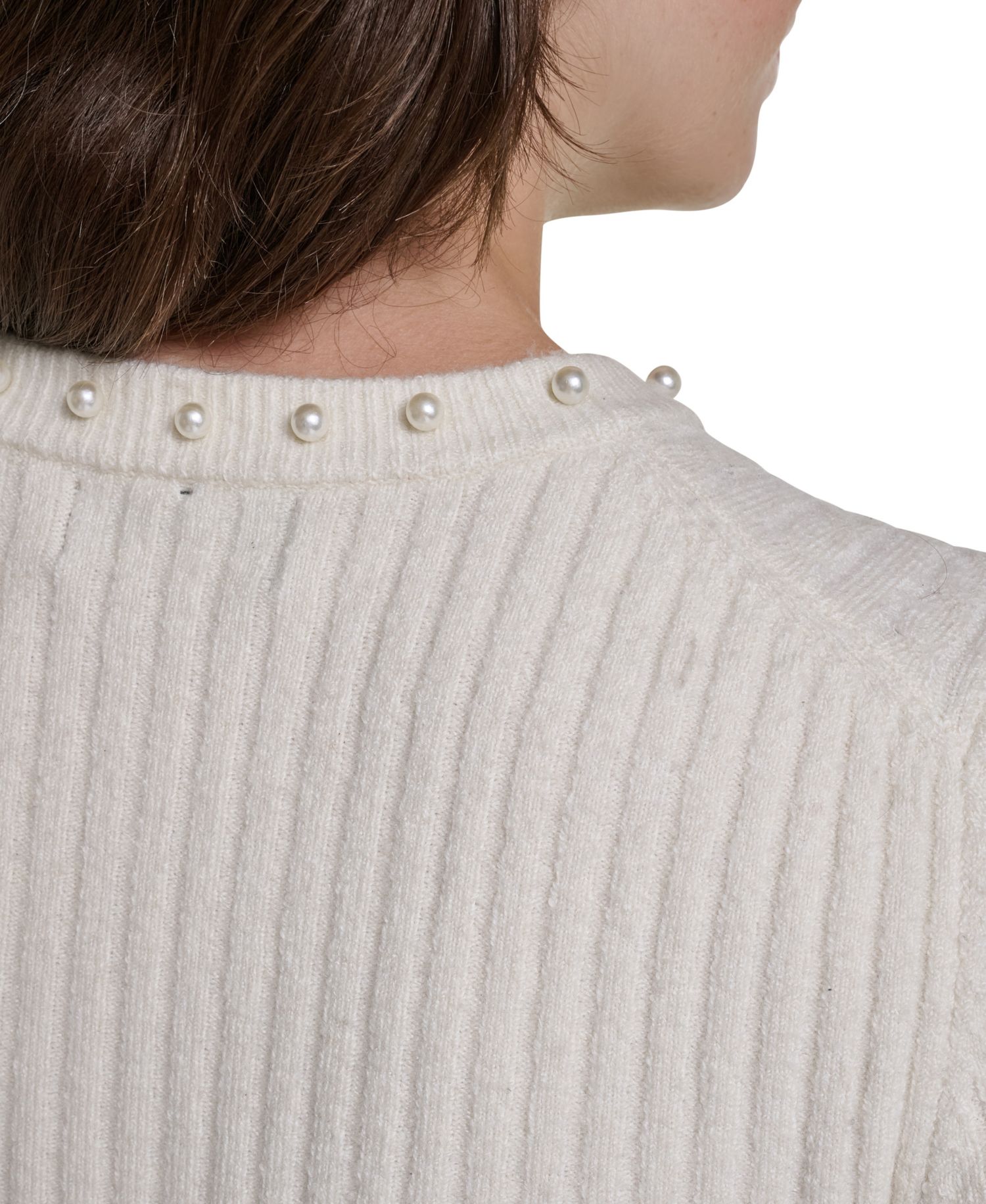 PetiteCable-Knit Crewneck Short-Sleeve Sweater