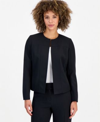 Women's Jewel Neck Seamed Cardigan