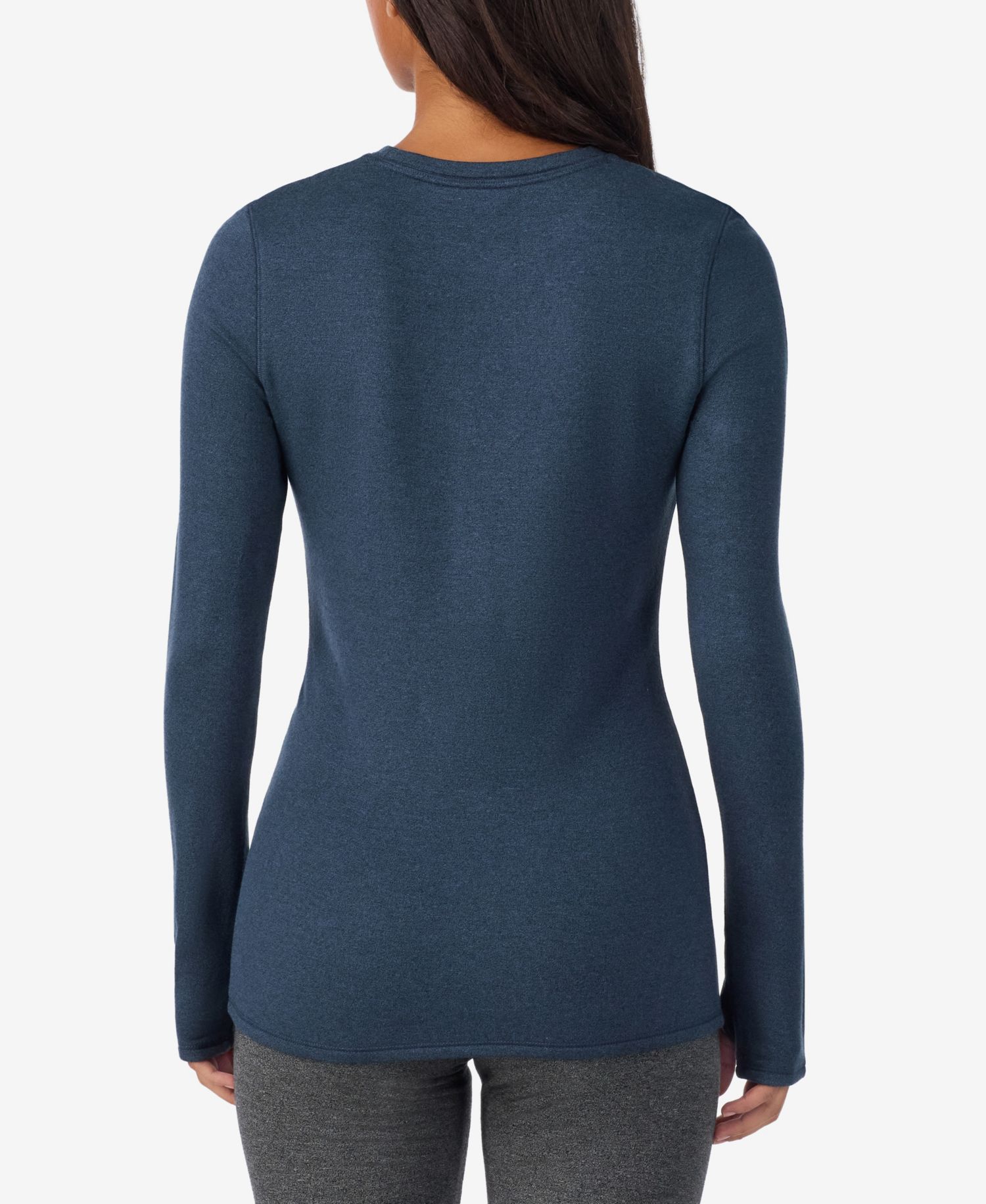 Women's Thumbhole Long-Sleeve Crewneck Top