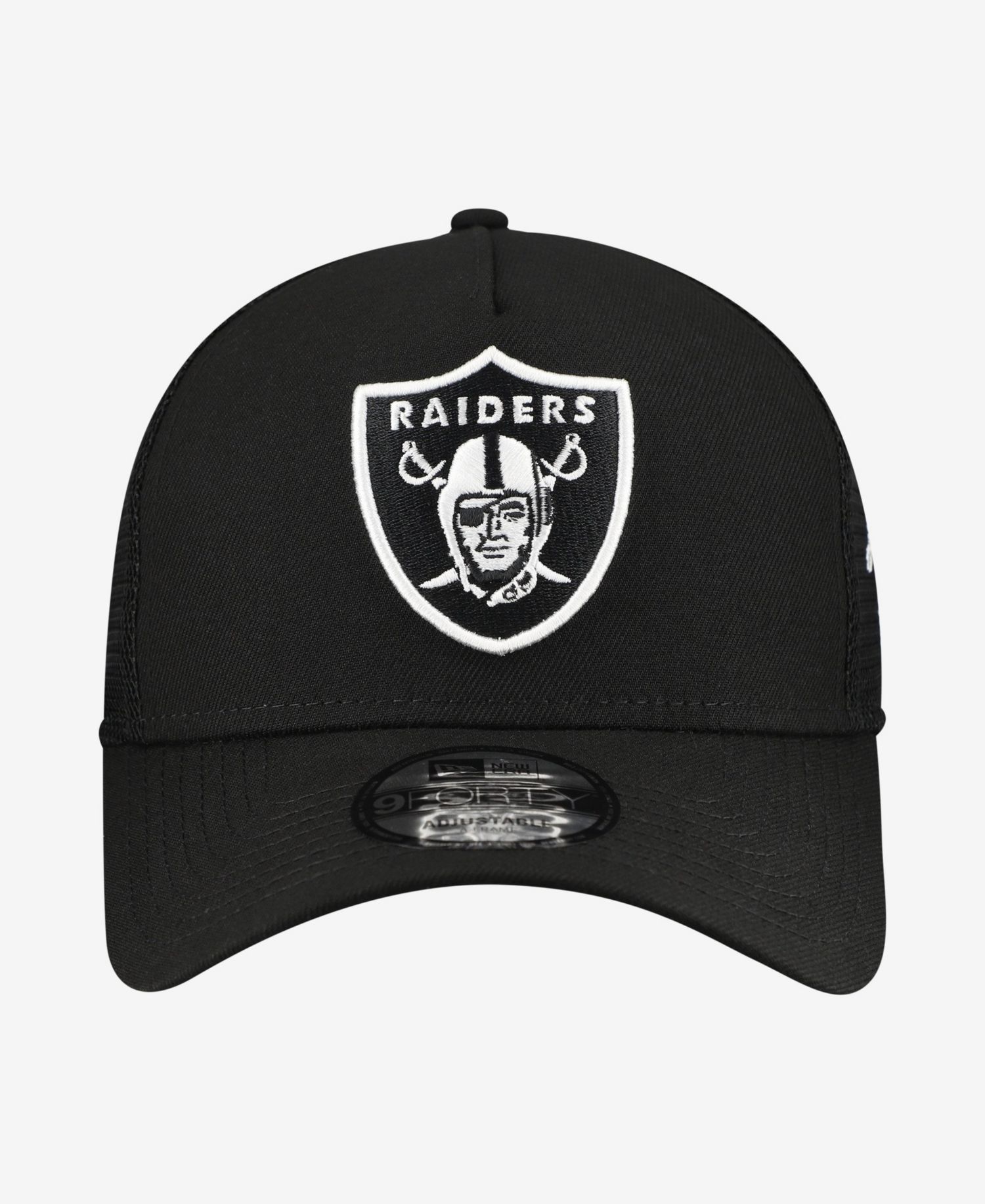 Men's Black Las Vegas Raiders City Script 9FORTY A-Frame Adjustable Hat