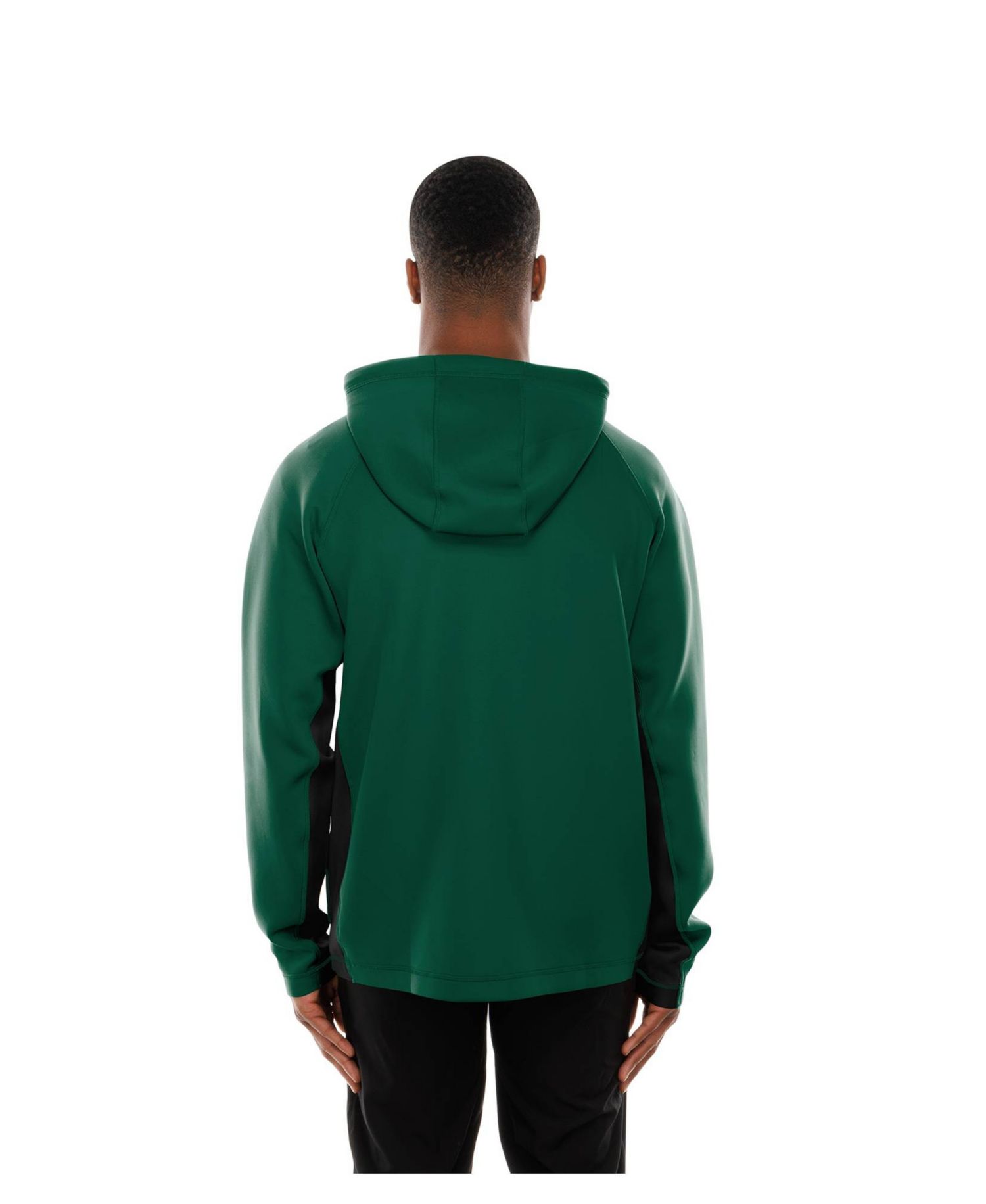 Men's Green New York Jets Combine Authentic Raglan Scuba Full-Zip Hoodie