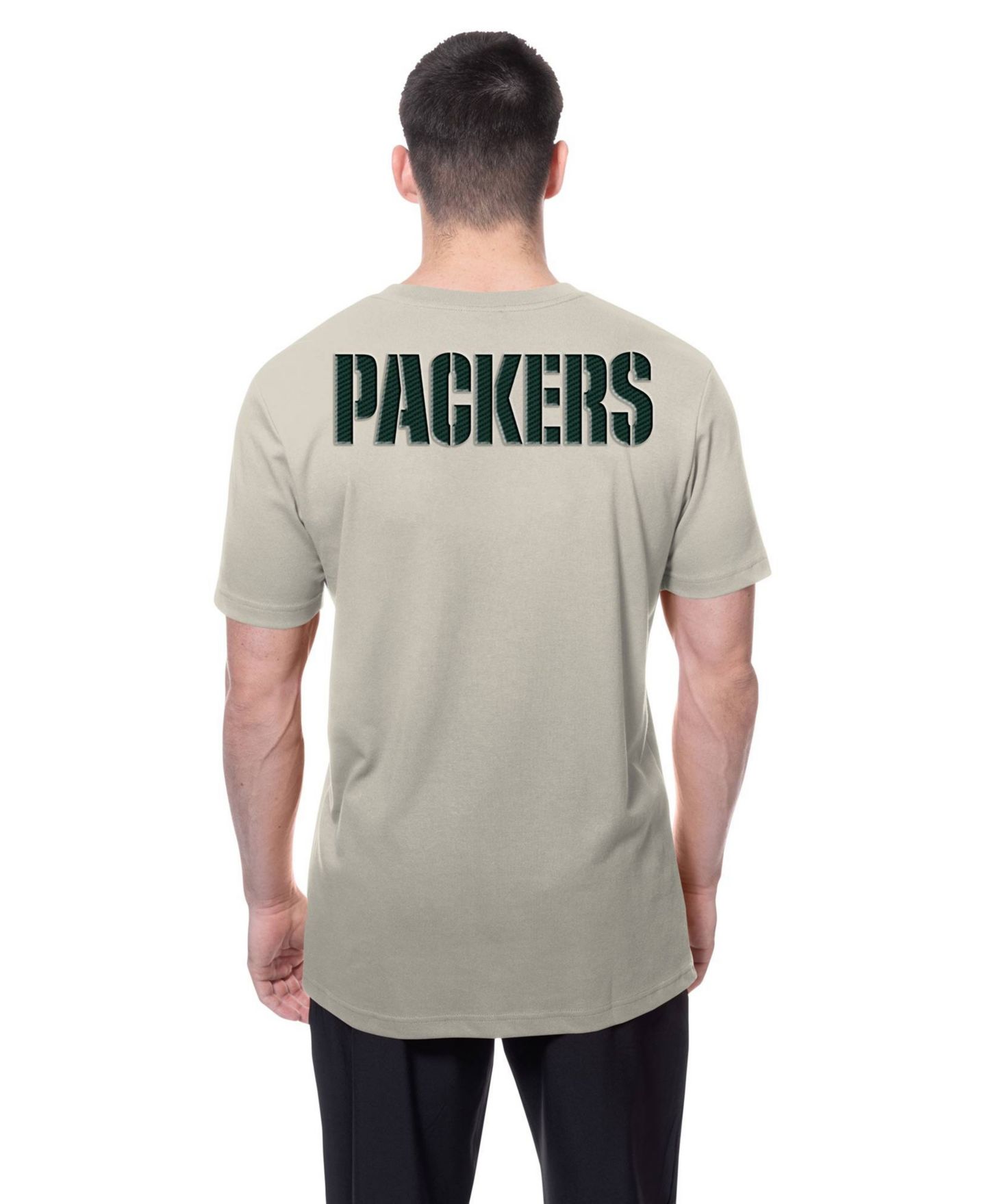 Мужская футболка New Era Light Beige Green Bay Packers Multi Patch — фото 3