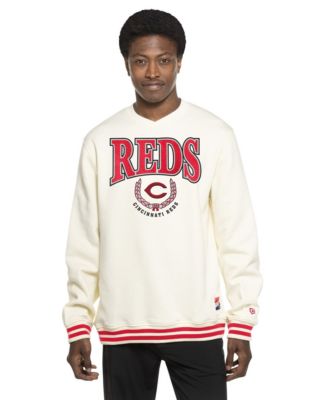 Men's White Cincinnati Reds Throwback Sweatshirt