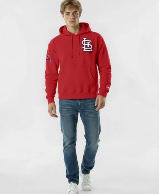 Men's Red St. Louis Cardinals Reverse Weave Chenille Hoodie