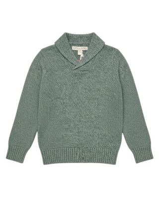 Little and Big Boy's Organic Shawl Collar Sweater