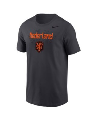 Men's Charcoal Netherlands National Team Federation Wordmark T-Shirt