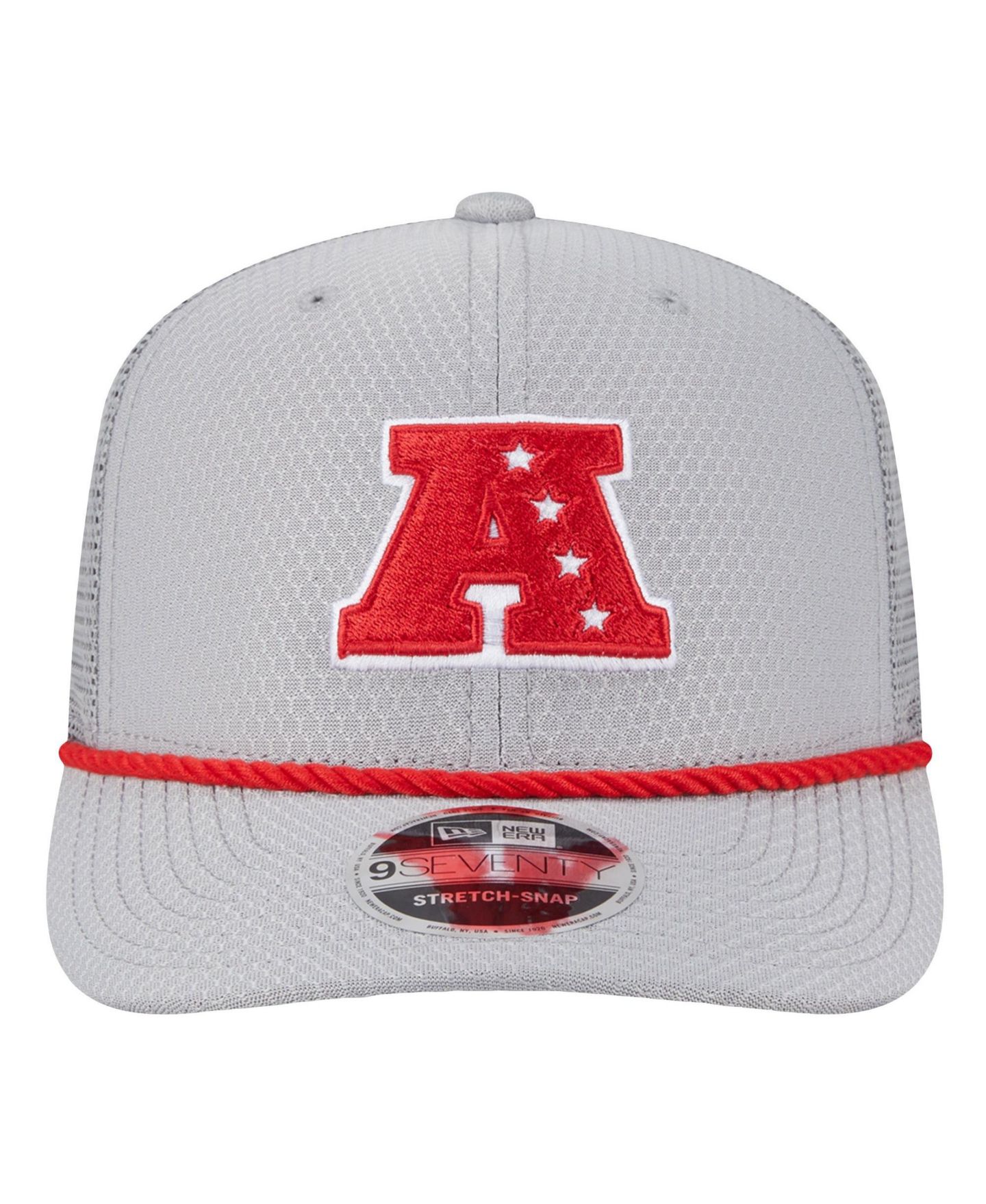 Мужской головной убор New Era Gray Miami Dolphins 2025 Pro Bowl 9SEVENTY Stretch-Snap Hat — фото 2