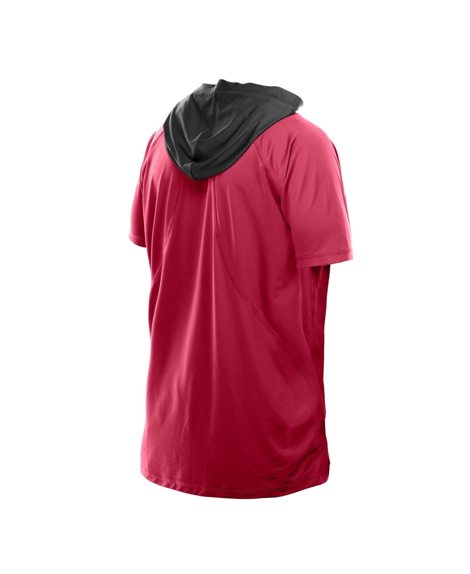 Men's Cardinal Arizona Cardinals Combine Authentic Hooded Raglan Short-Sleeve T-Shirt