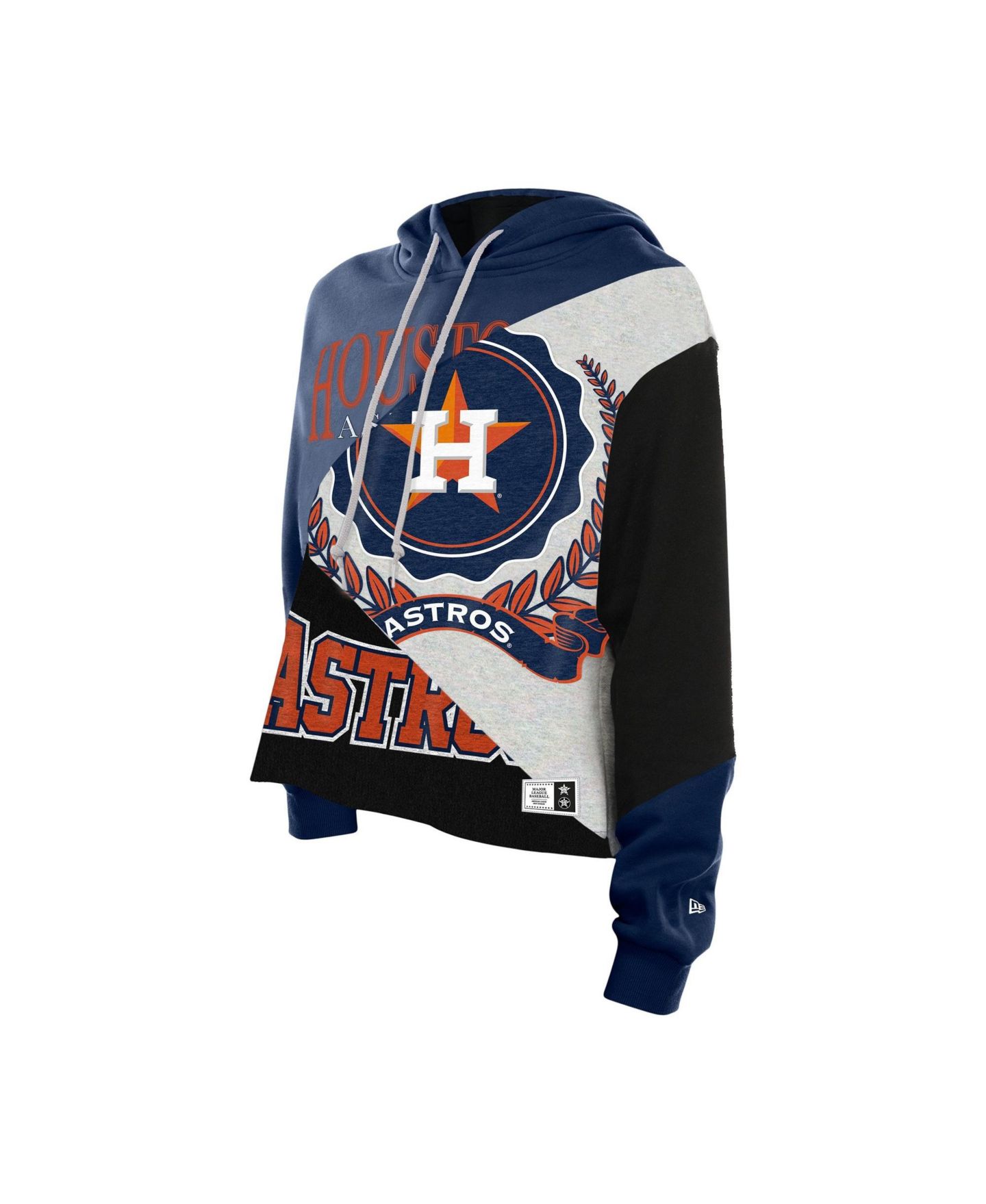 Женское худи New Era Houston Astros Color Block Cropped Boxy — фото 4