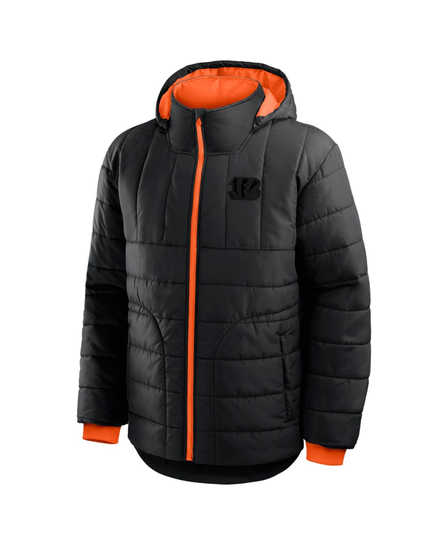 Men's Black Cincinnati Bengals Full-Zip Hooded Jacket