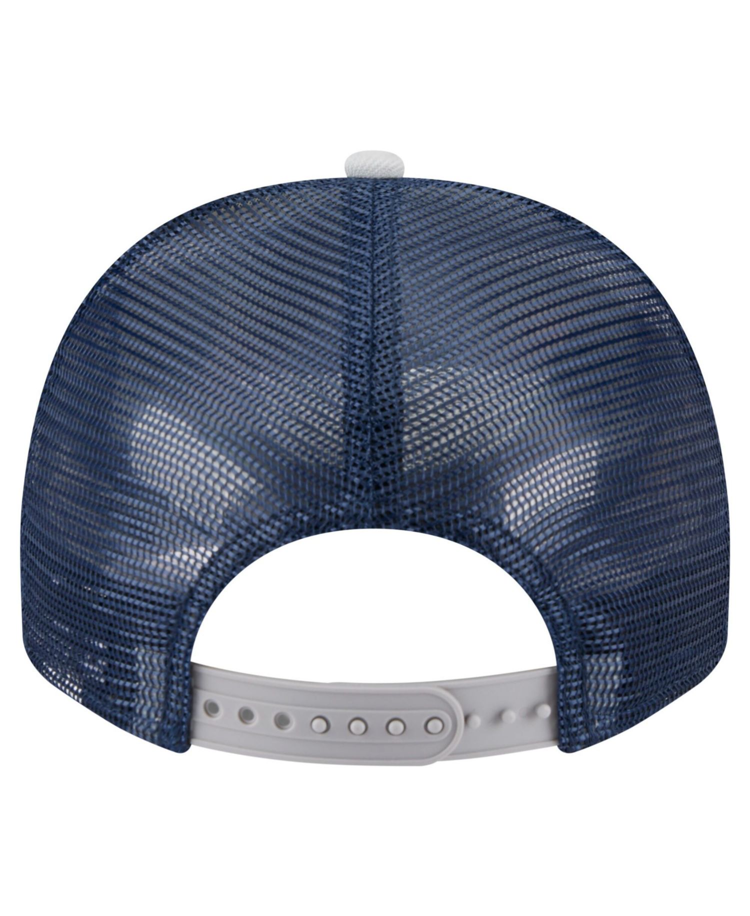 Big Boys and Girls Cream/Navy Dallas Cowboys Banner A-Frame 9FIFTY Trucker Snapback Hat