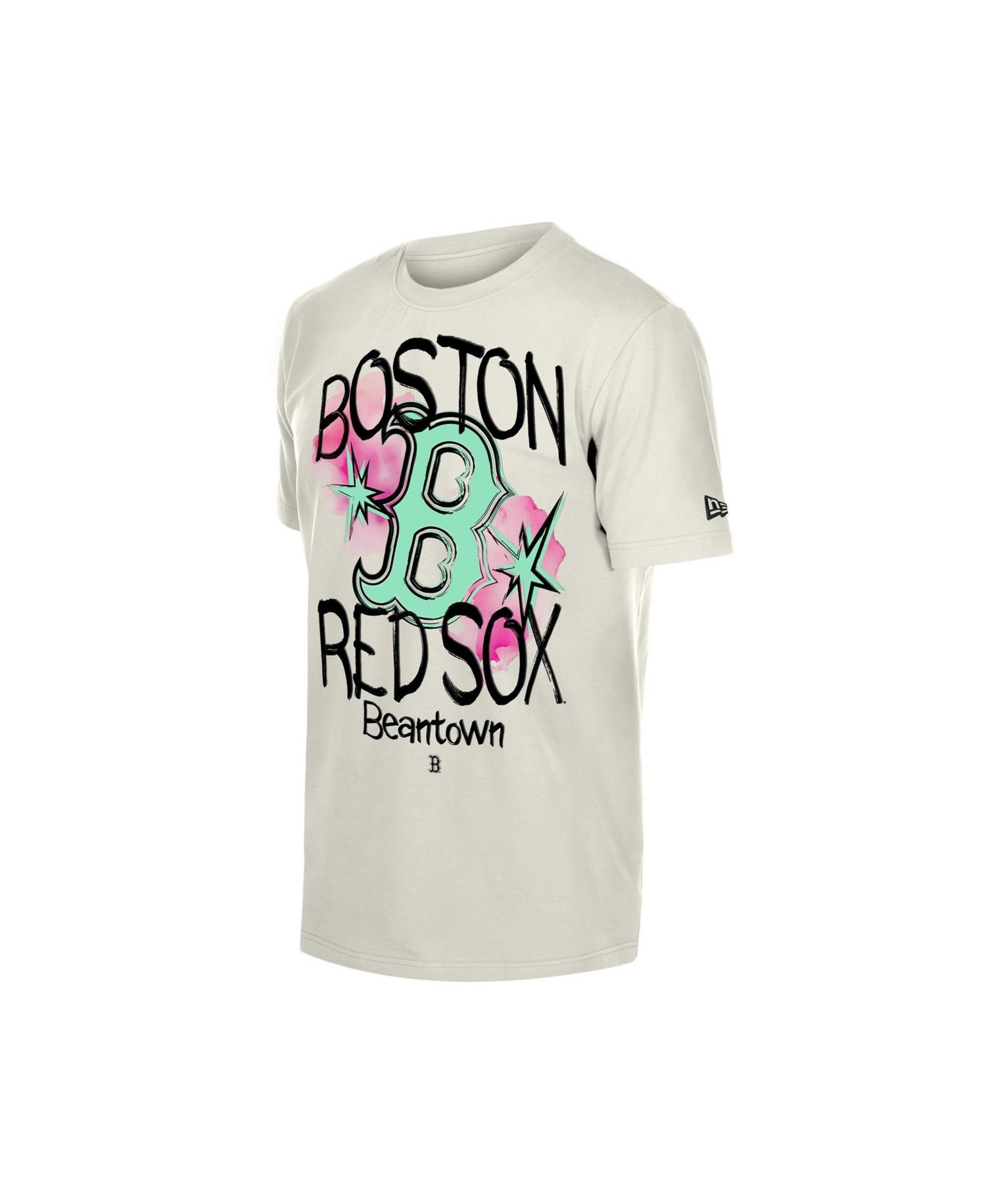 Men's Cream Boston Red Sox Lifestyle Punk Core T-Shirt