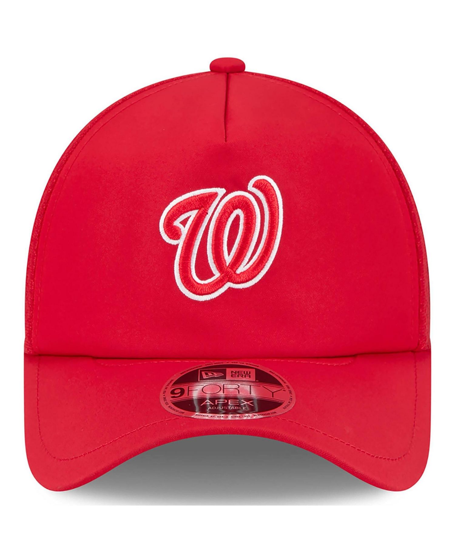 Men's Red Washington Nationals 2026 Batting Practice Alternate Apex 9FORTY Adjustable Hat