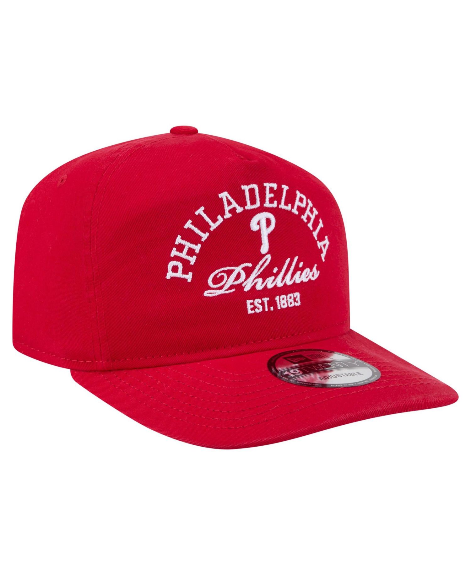 Men's Red Philadelphia Phillies Stacked 19TWENTY Adjustable Hat