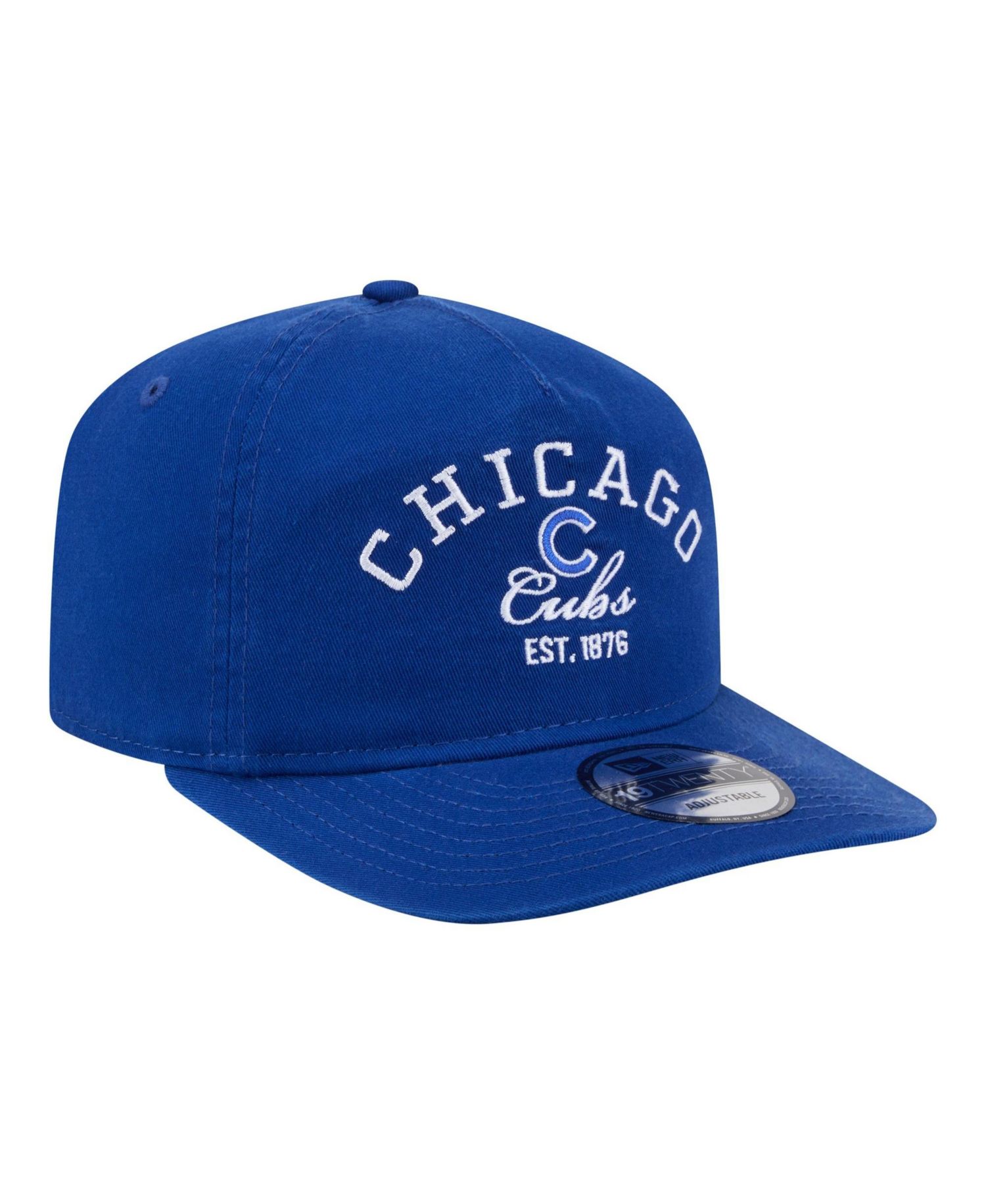 Men's Royal Chicago Cubs Stacked 19TWENTY Adjustable Hat