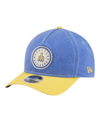 Men's Royal/Gold Seattle Mariners Felt M-Crown 9FORTY Adjustable Hat
