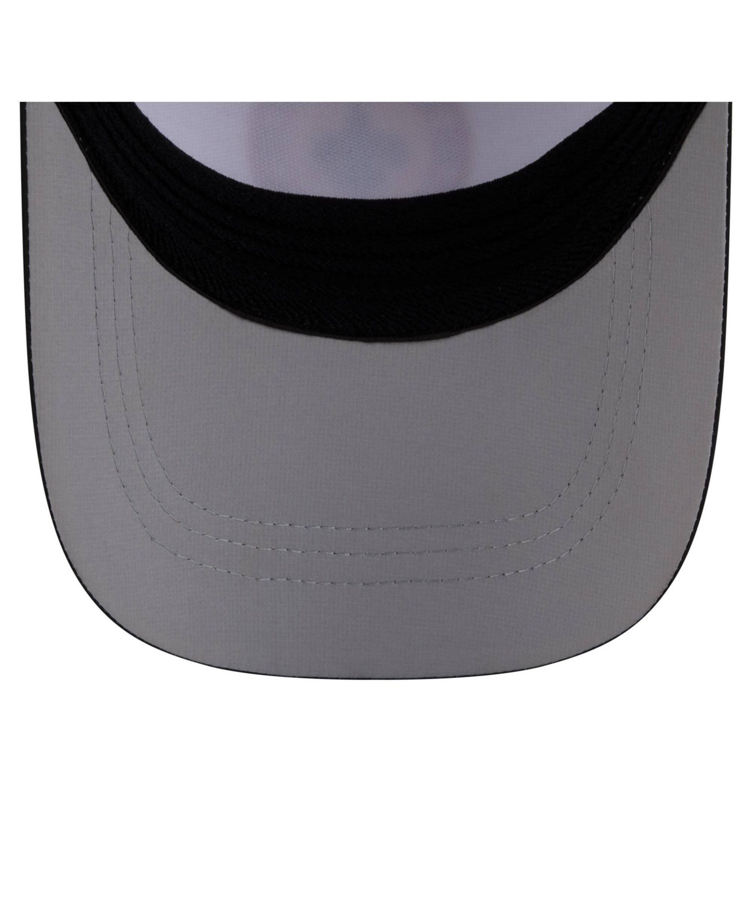 Men's White/Black New Orleans Saints Patch 39THIRTY A-Frame M-Crown Perforated Flex Hat