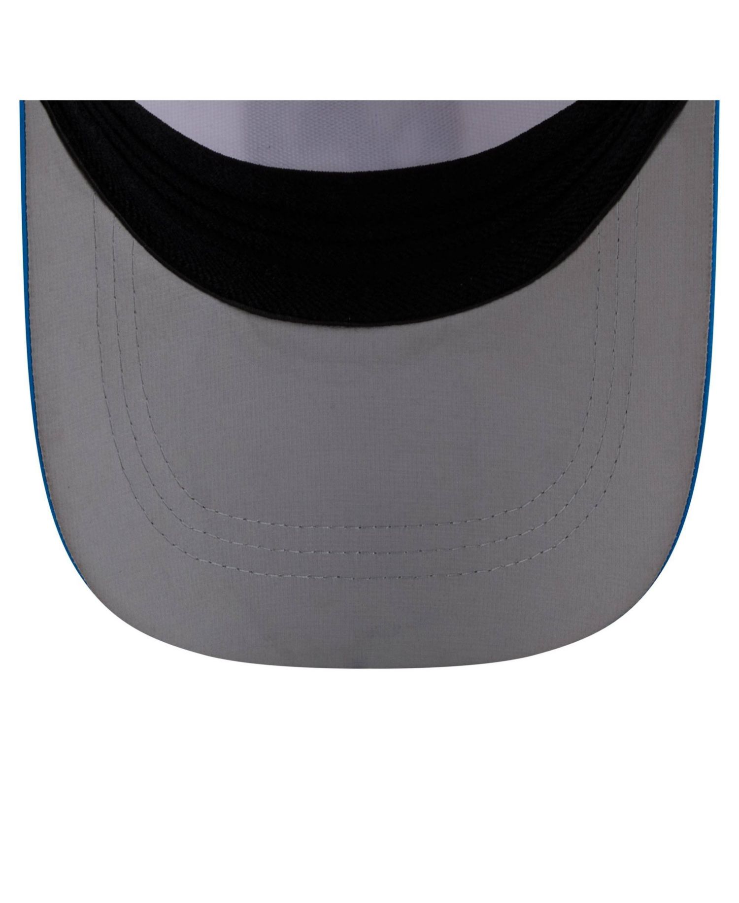 Men's White/Blue Detroit Lions Patch 39THIRTY A-Frame M-Crown Perforated Flex Hat