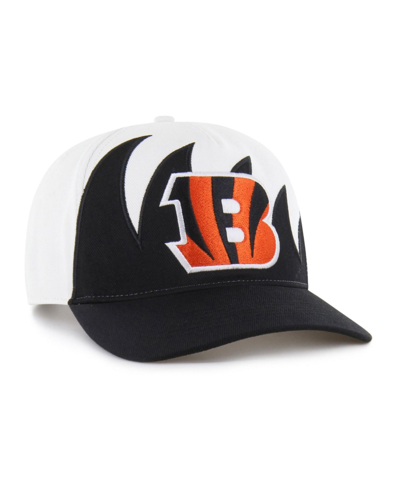 Men's White Cincinnati Bengals Jagged Hitch Adjustable Hat