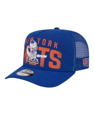 Big Boys and Girls Royal New York Mets Logo Fade A-Frame 9FIFTY Snapback Hat