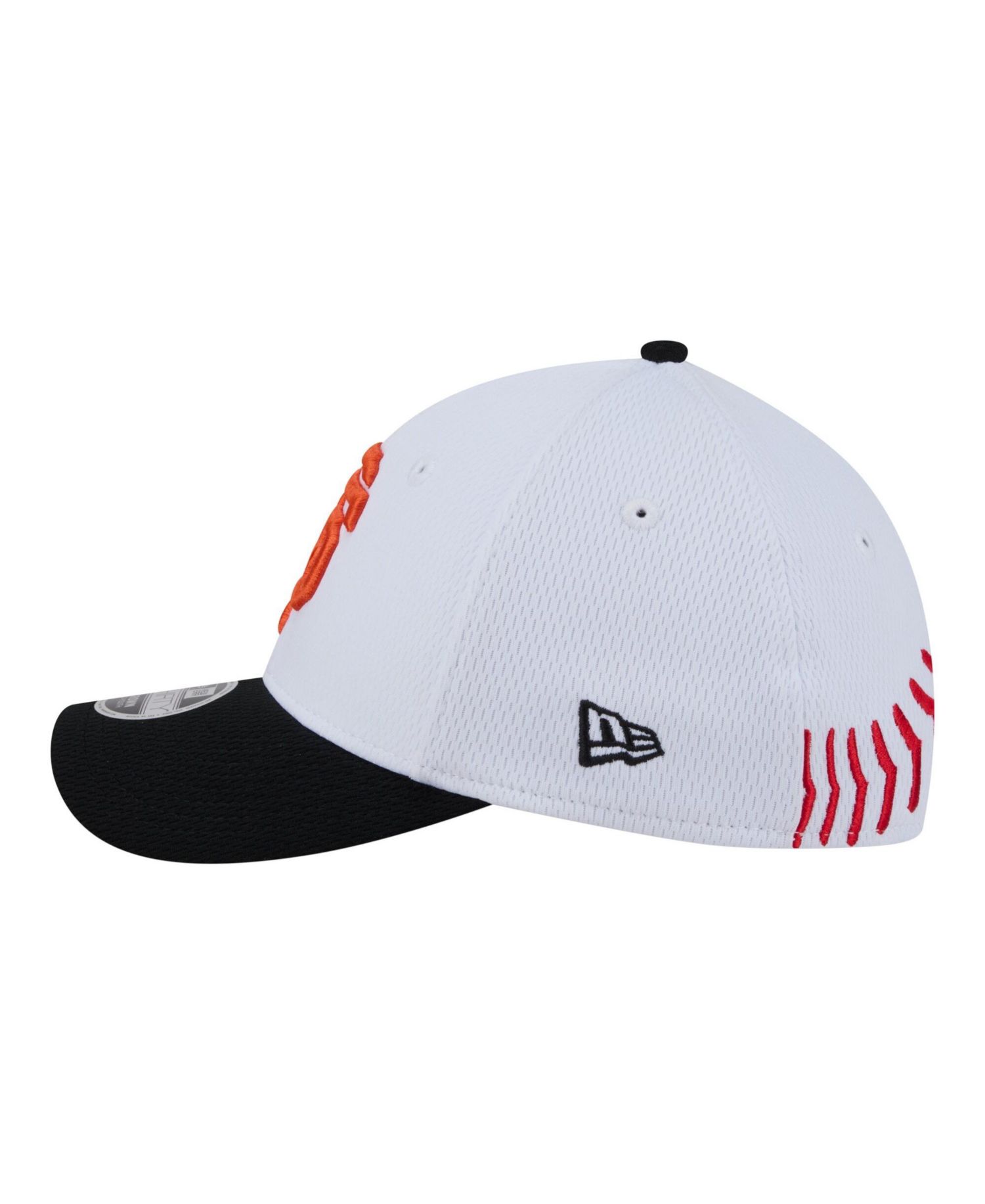 Big Boys and Girls White/Black San Francisco Giants Baseball 39THIRTY M-Crown Flex Hat